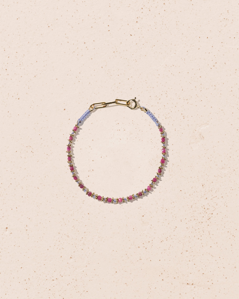 Kamala pink ruby bracelet