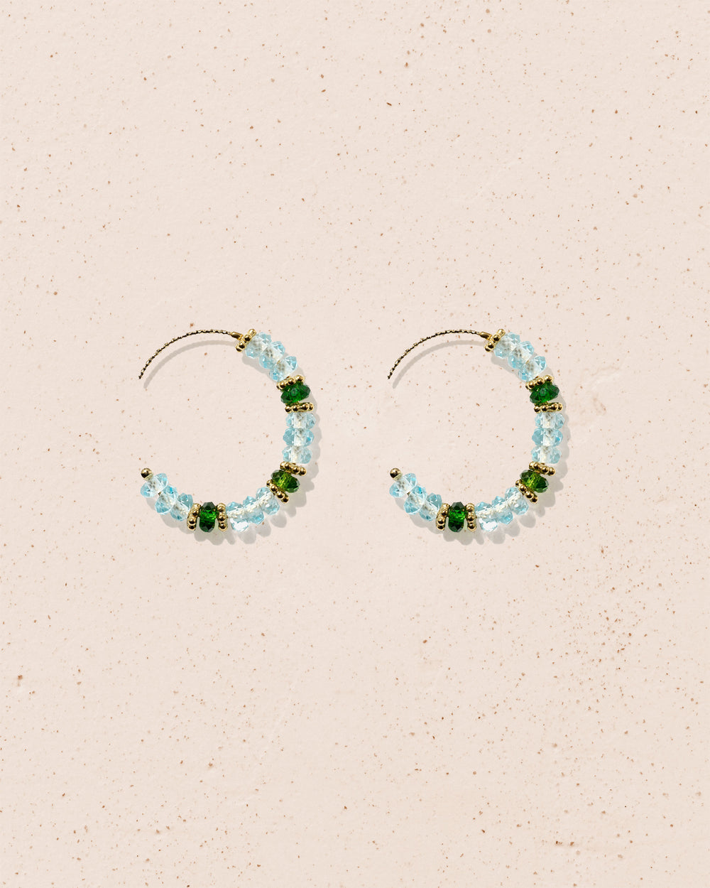 Amara two-tone earrings