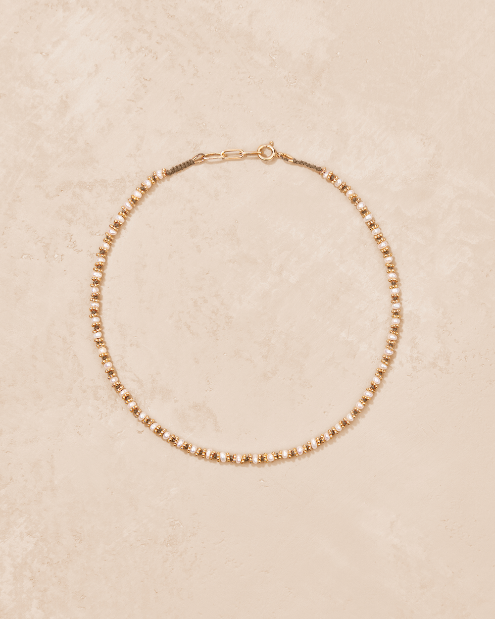 Kamala Beige Freshwater Pearl Necklace