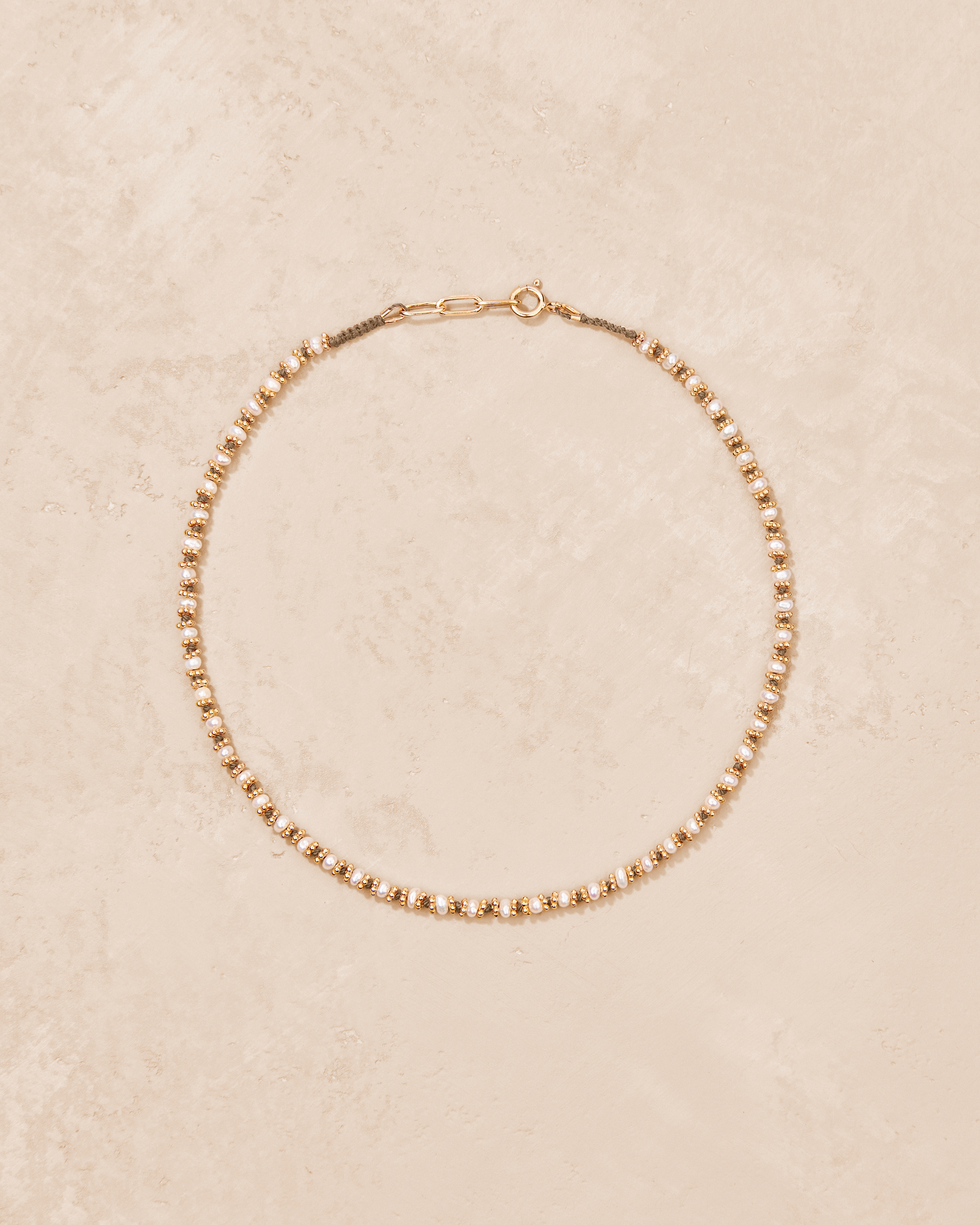 Kamala Beige Freshwater Pearl Necklace