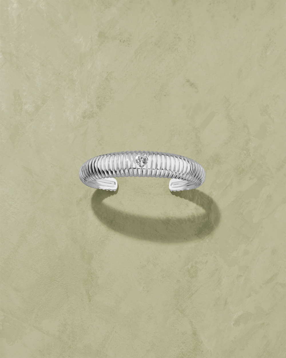 Prema silver wedding band