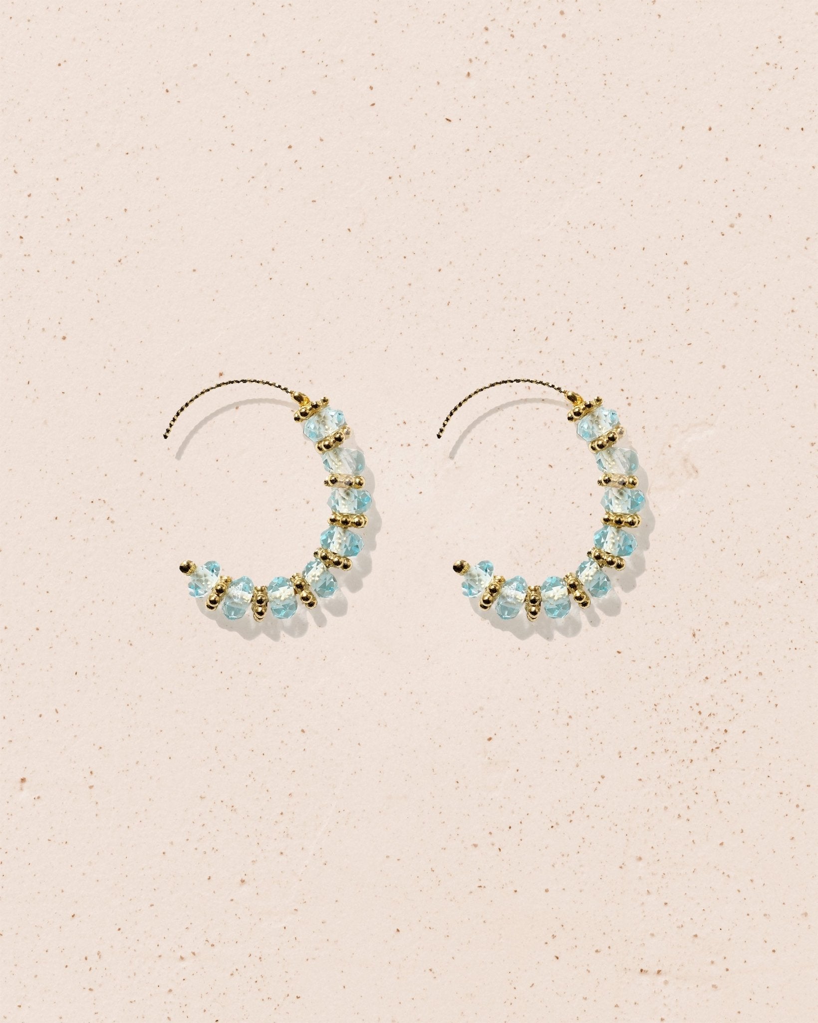 Earrings Amara Aquamarine - TITYARAVY