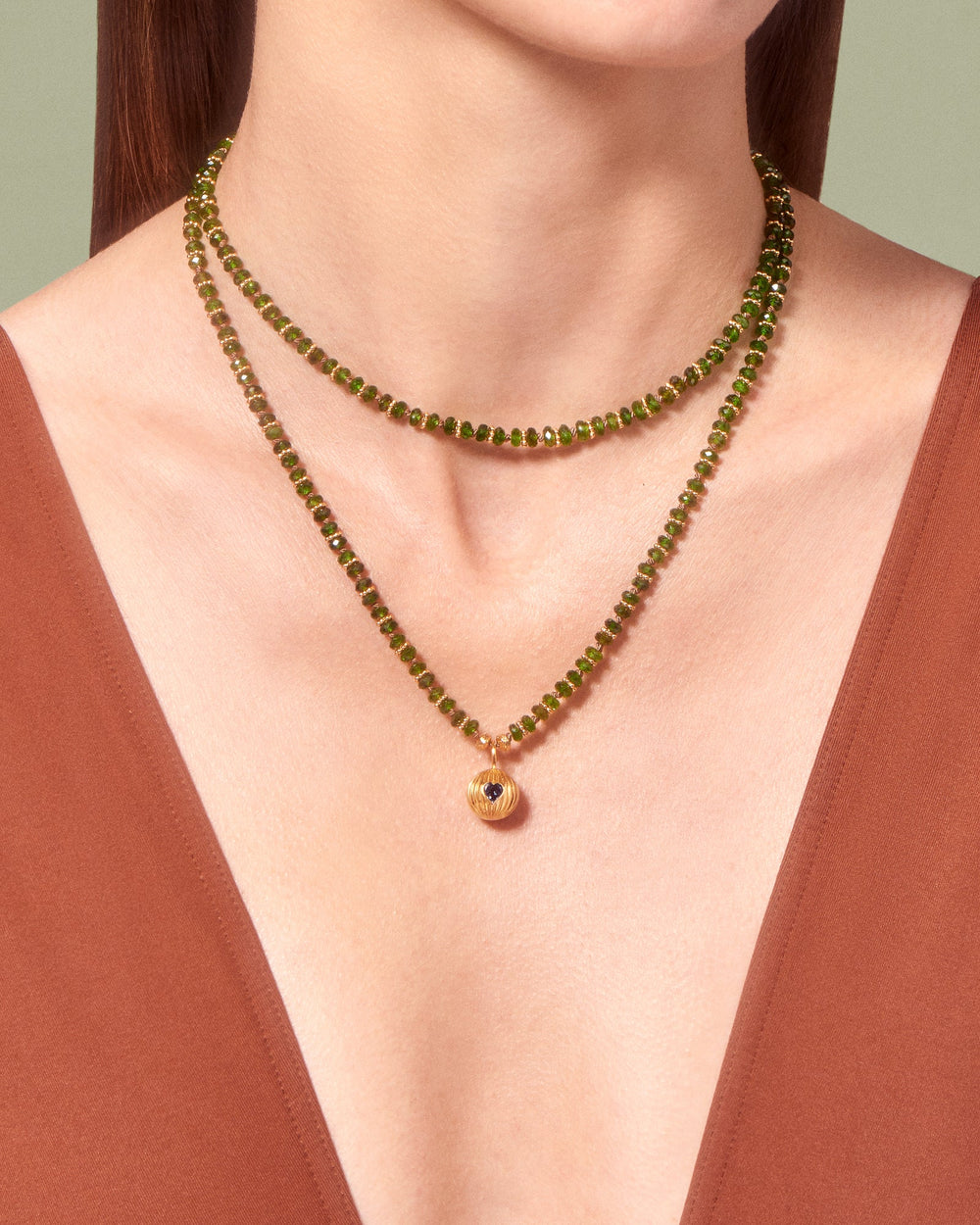 Necklace Amara Diopside - TITYARAVY