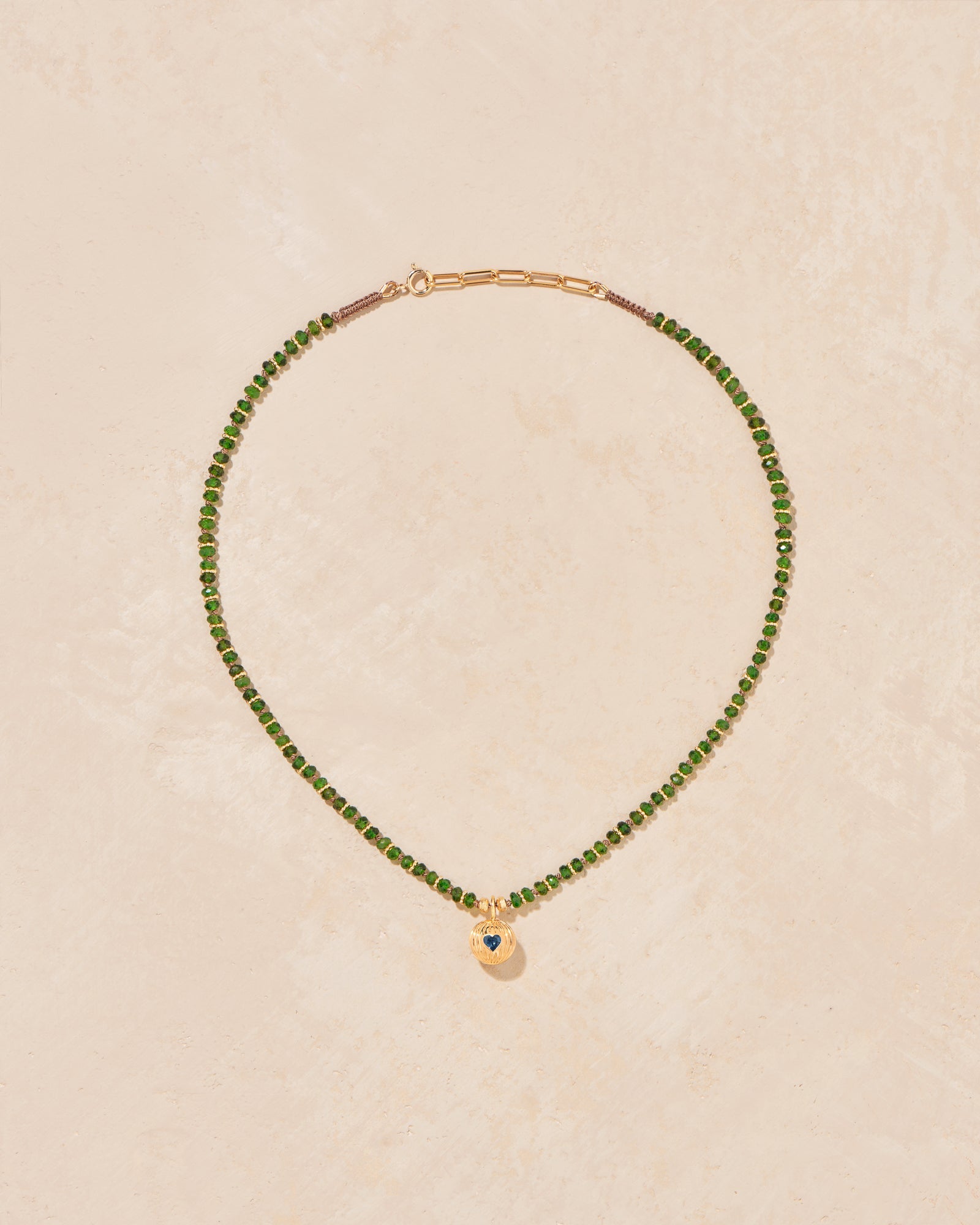 Necklace Amara K Diopside - TITYARAVY