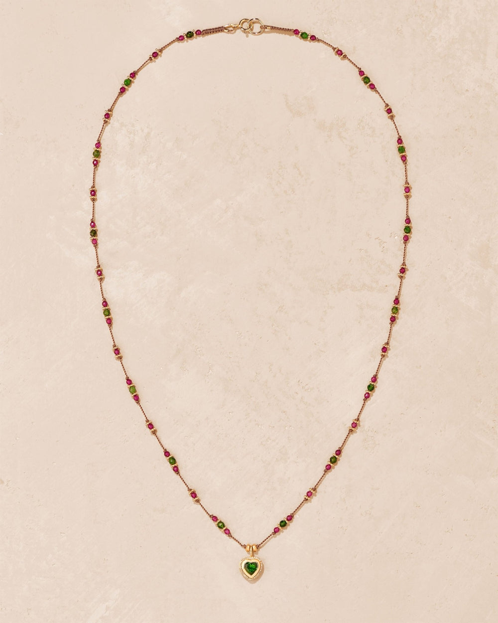 Gini P Diopside and rubellite necklace - TITYARAVY