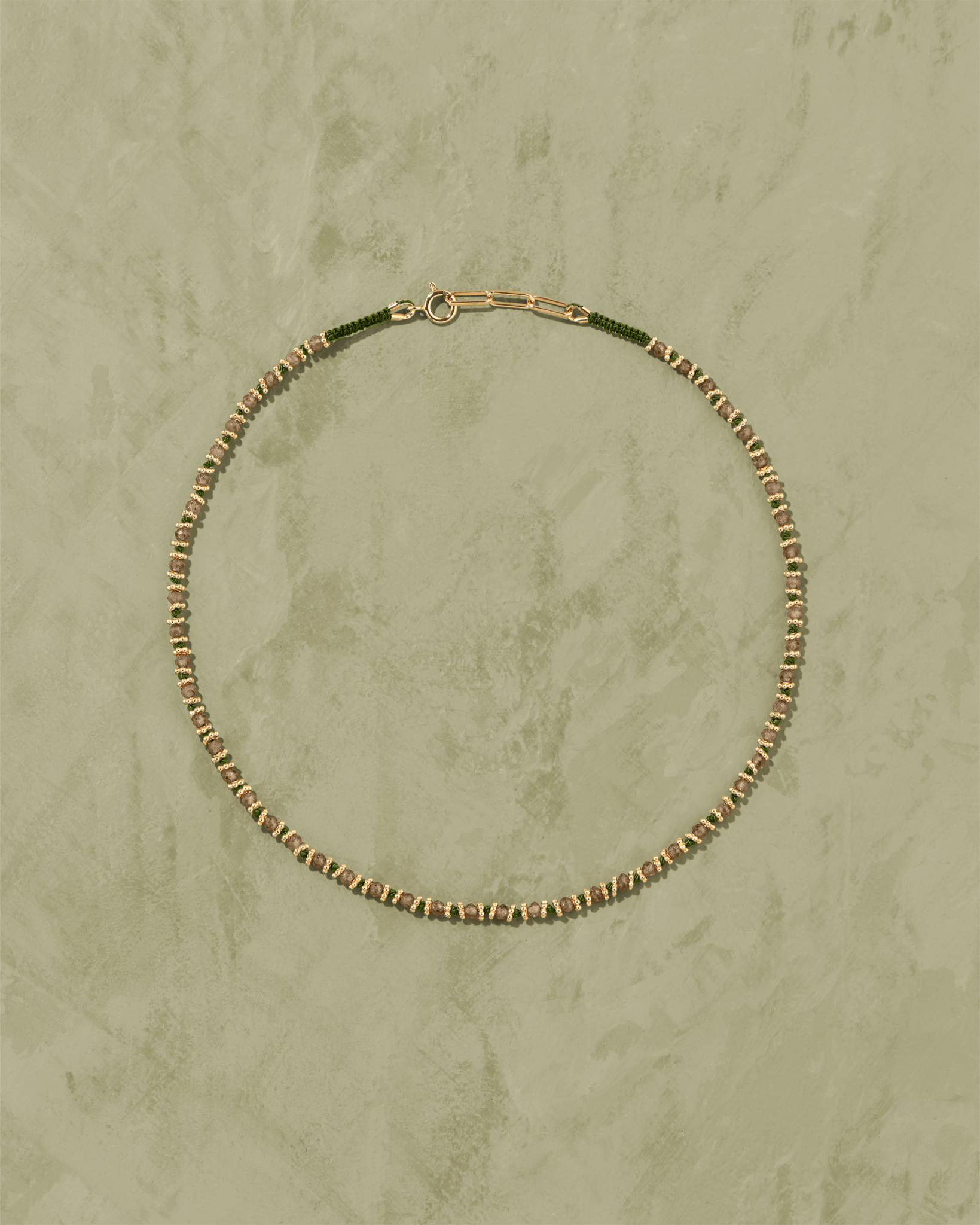 Collier Kamala vert quartz fumé - TITYARAVY