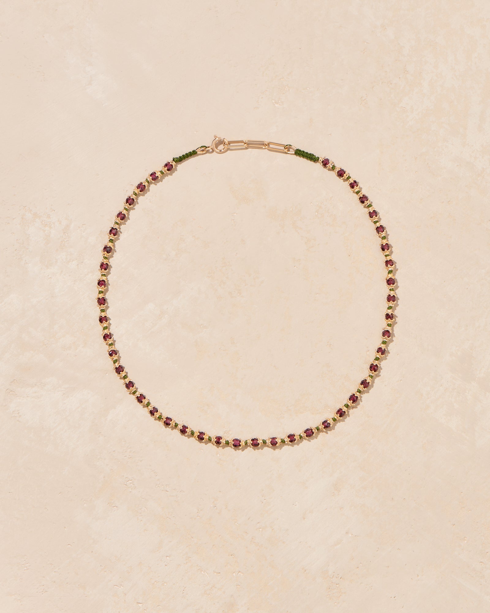 Kamilah Garnet necklace - TITYARAVY