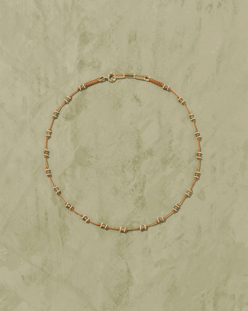 Collier Lotus orange quartz fumé - TITYARAVY