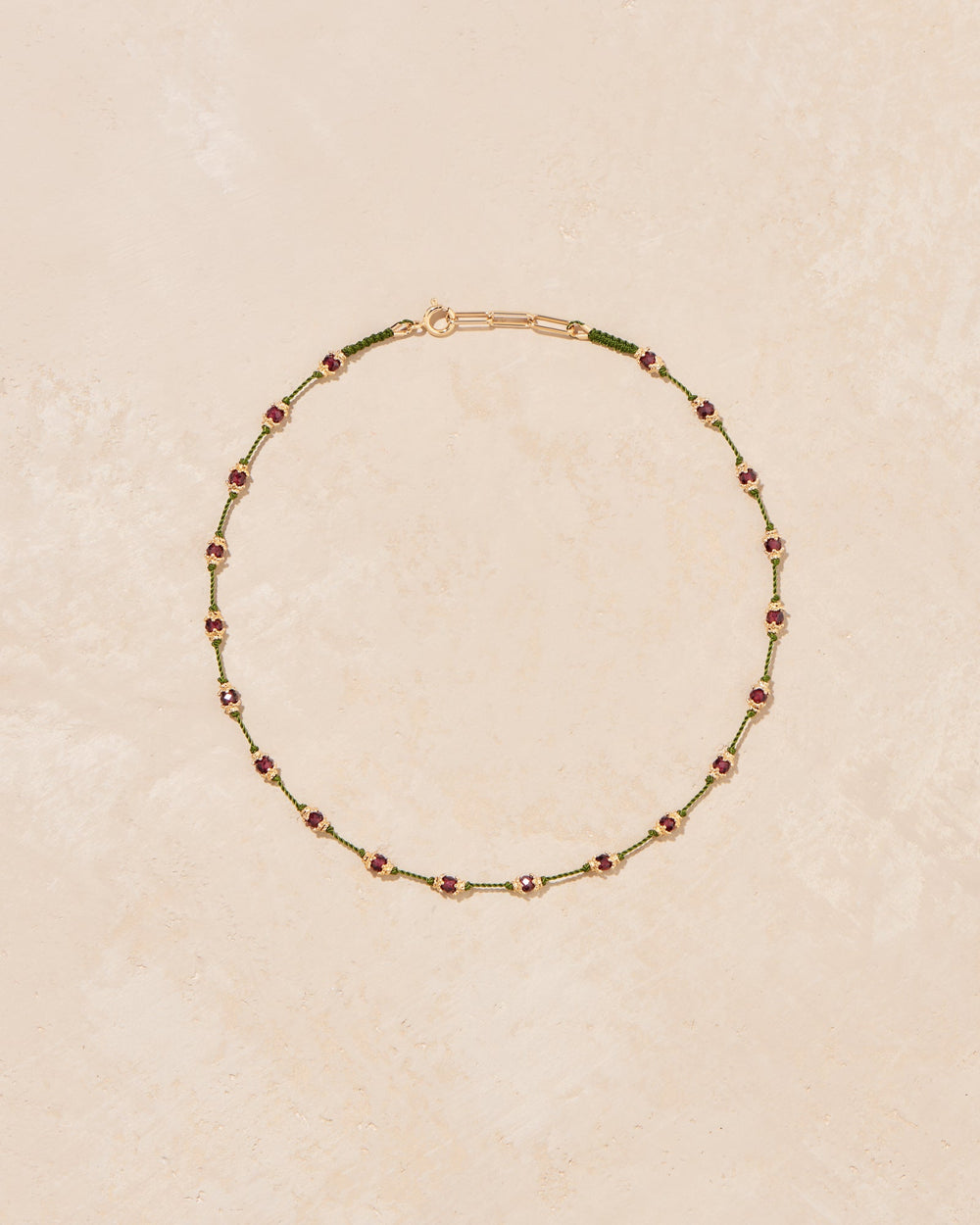 Peony garnet necklace - TITYARAVY