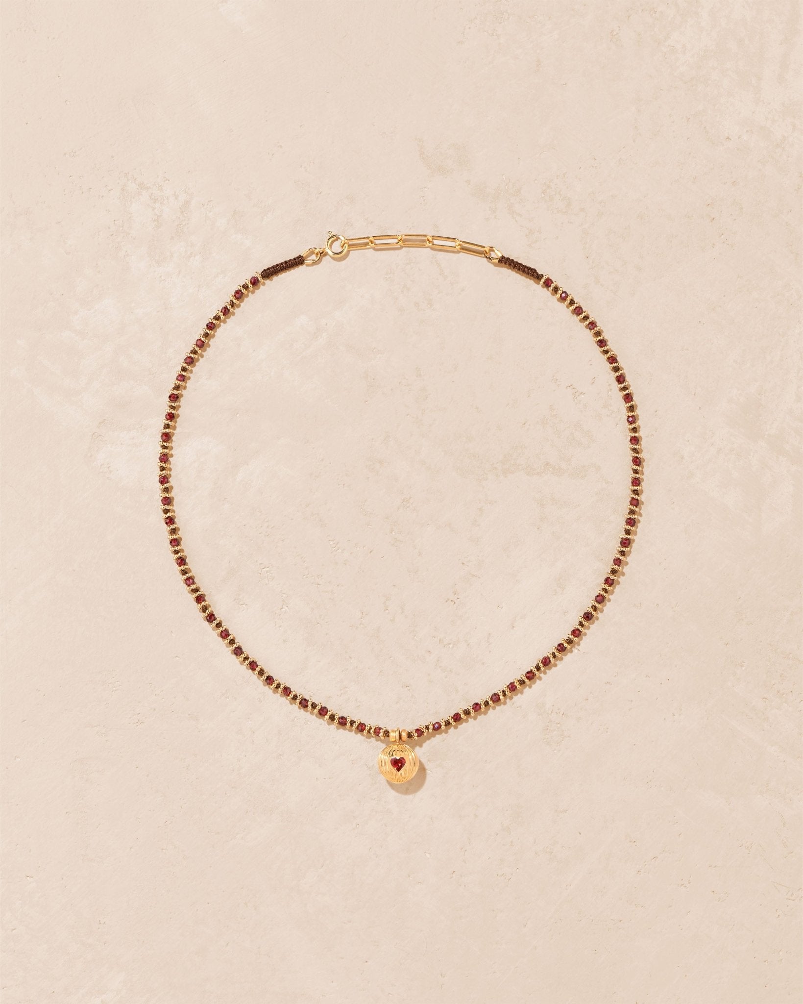 Prema K garnet necklace - TITYARAVY