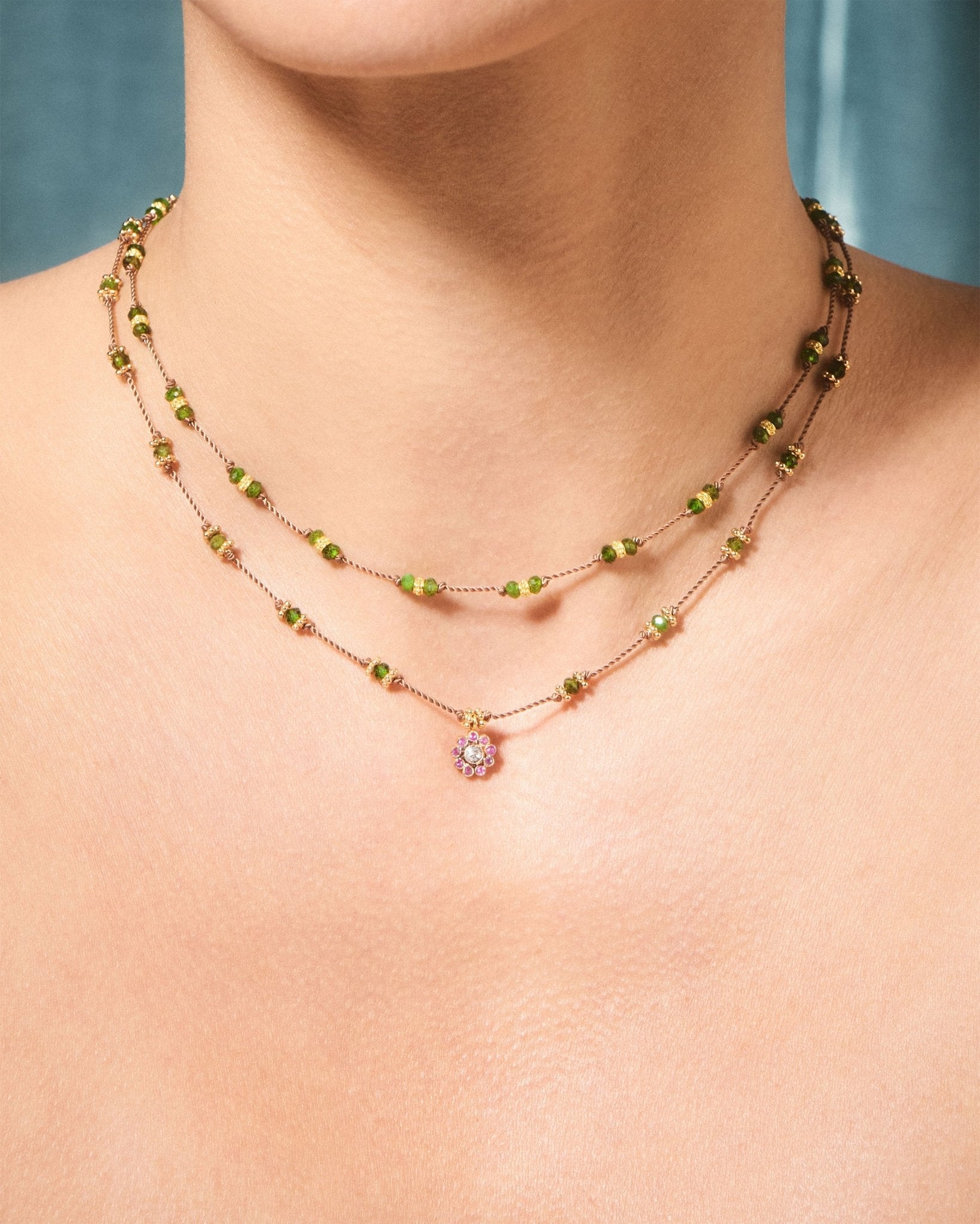 Bopha diopside necklace - TITYARAVY