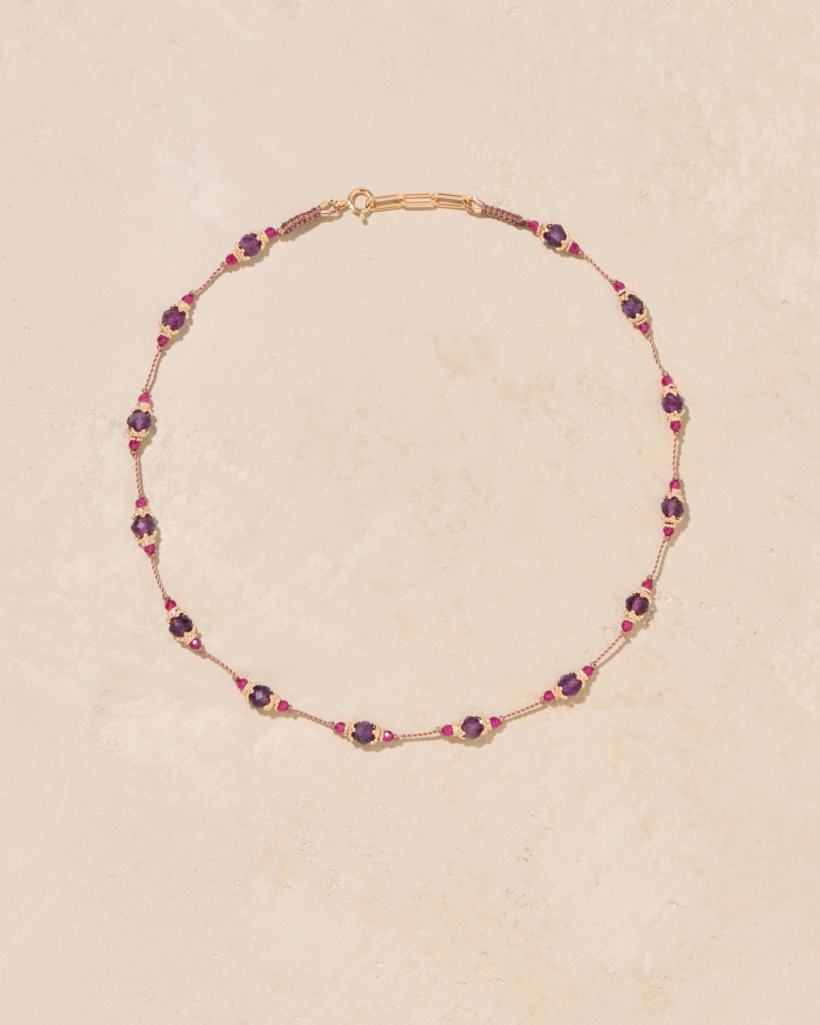 Sriphala Amethyst necklace - TITYARAVY