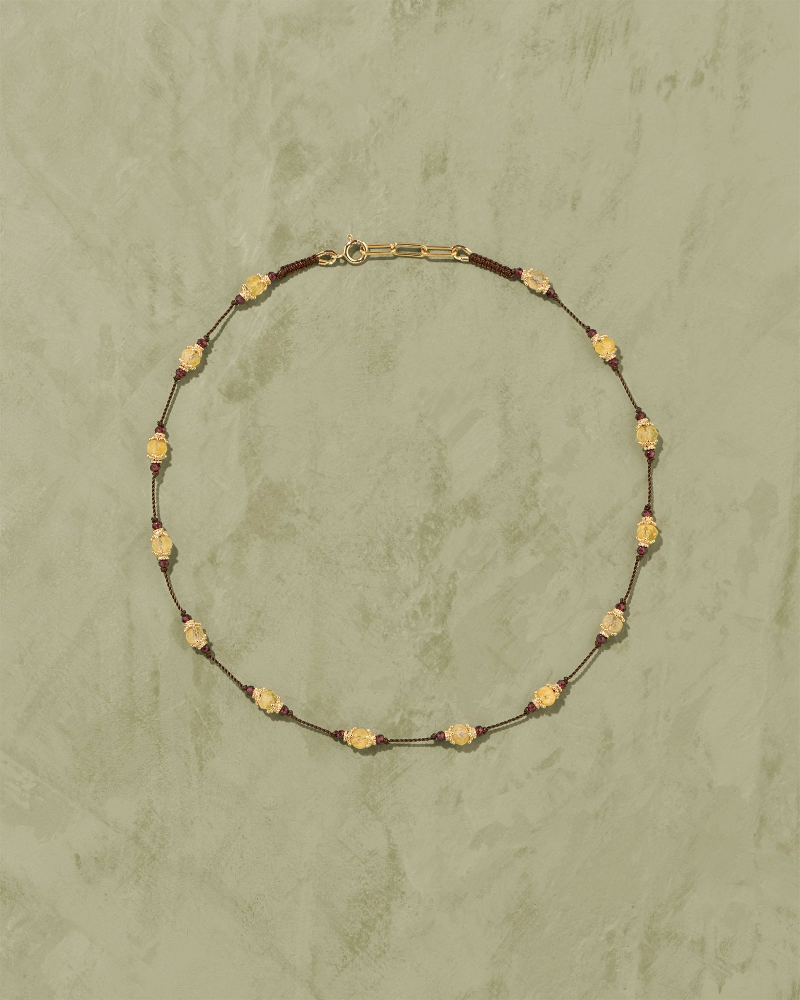 Sriphala Citrine necklace - TITYARAVY